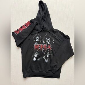 Kiss Black Hoodie Size Large